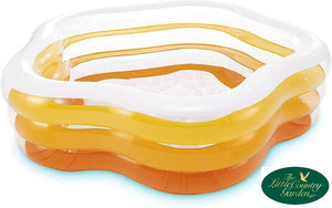 INTEX SWIM CENTRE SUMMER COLOURS 73in x 71in LARGE PADDLING POOL